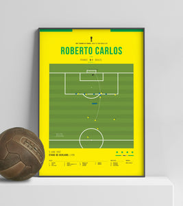 Roberto Carlos' famous free kick against France