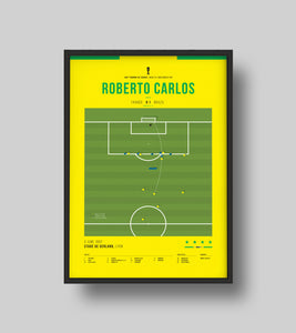 Roberto Carlos' famous free kick against France