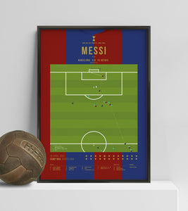Messi scores Maradona's goal
