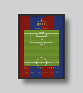 Messi scores Maradona's goal