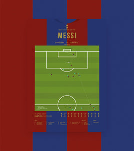 Messi scores Maradona's goal