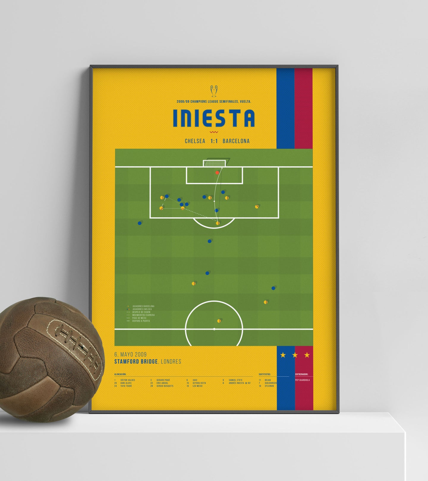 Andres Iniesta goal against Chelsea
