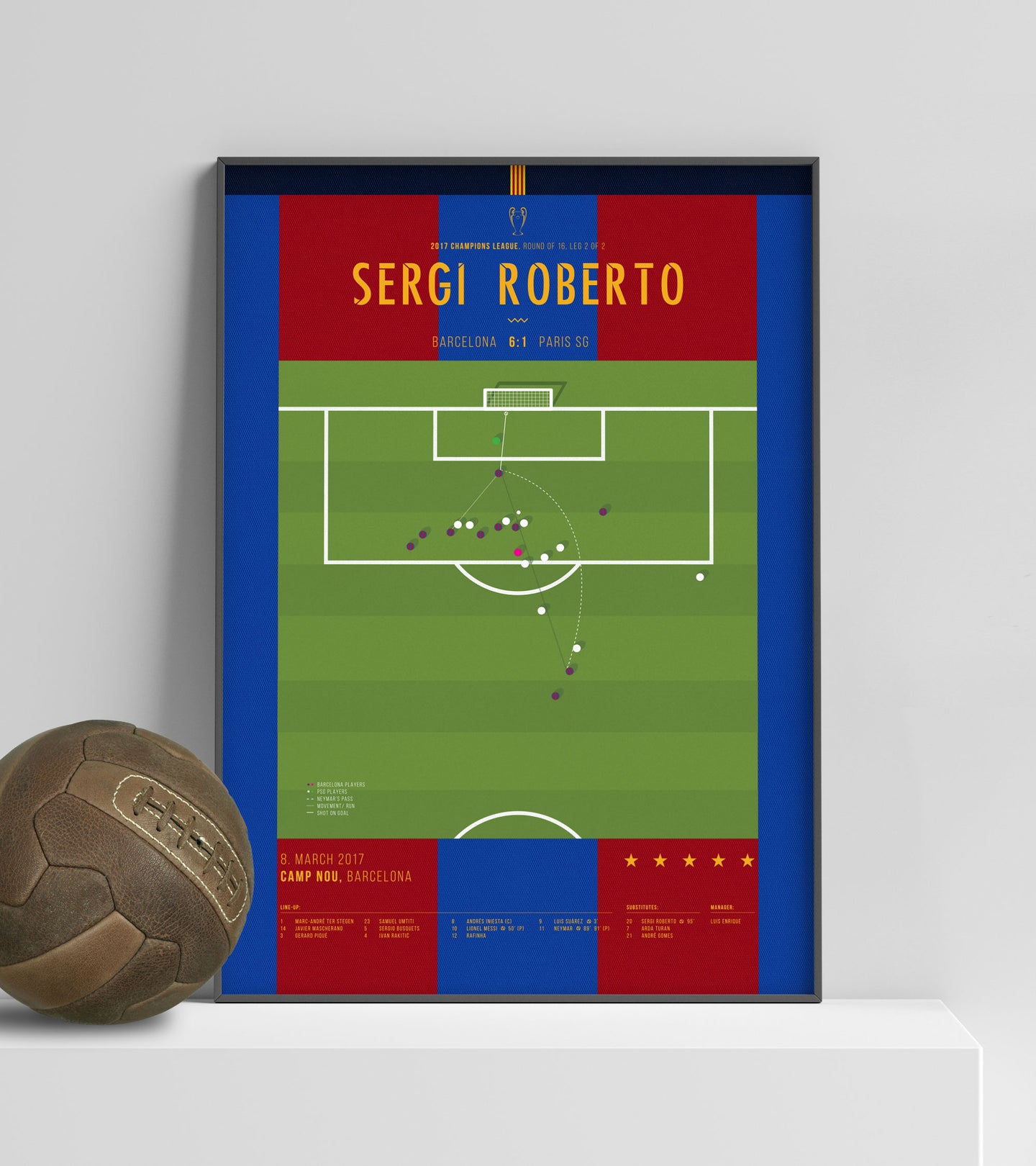 Sergi Roberto scores to complete historic Barcelona comeback