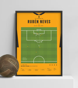 Ruben Neves incredible volley goal vs Derby