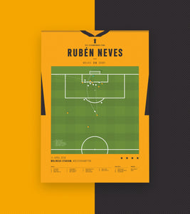 Ruben Neves incredible volley goal vs Derby